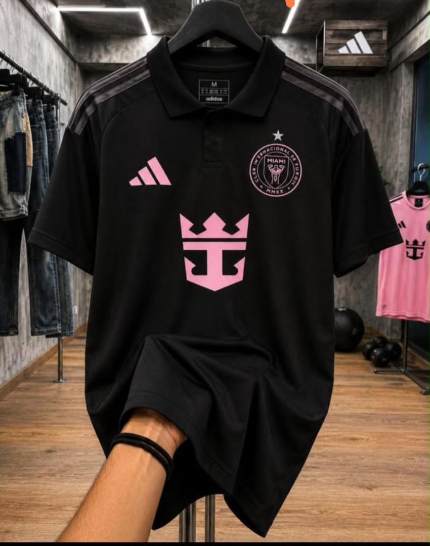 Inter Miami CF Black Polo Shirt