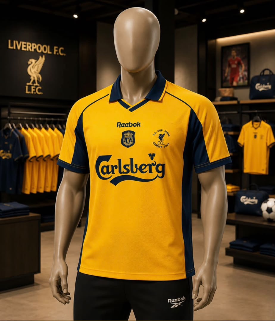 Liverpool 2001 FA Cup Final Away Jersey